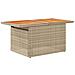 Set Divano Da Giardino 9 Pz Con Cuscini Beige In Polyrattan - Foto miniatura 8