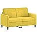 Set Di Divani 3 Pz Giallo In Velluto - Foto miniatura 3