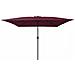 Parasol da Giardino Quadrato 295x245 cm Rosso Bordeaux - Foto miniatura 1