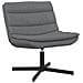 Sedia Girevole Grigia Pelle Sintetica Media Girevole - Foto miniatura 1