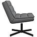 Sedia Girevole Grigia Pelle Sintetica Media Girevole - Foto miniatura 5