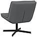 Sedia Girevole Grigia Pelle Sintetica Media Girevole - Foto miniatura 6
