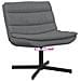 Sedia Girevole Grigia Pelle Sintetica Media Girevole - Foto miniatura 9