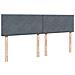 Giroletto a Molle con Materasso Grigio Scuro 180x200 cm Velluto - Foto miniatura 8