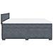 Giroletto a Molle con Materasso Grigio Scuro 180x200 cm Velluto - Foto miniatura 9