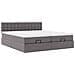 Pouf Letto con Materassi e LED Grigio 180x200cm Similpelle - Foto miniatura 7