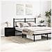 Cabinetto da letto  2 pezzi Nero Rovere 45x34x44,5 cm Legno ingegnerizzato - Foto miniatura 4