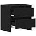 Cabinetto da letto  2 pezzi Nero Rovere 45x34x44,5 cm Legno ingegnerizzato - Foto miniatura 5