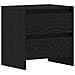 Cabinetto da letto  2 pezzi Nero Rovere 45x34x44,5 cm Legno ingegnerizzato - Foto miniatura 6