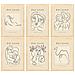 Set Di 6 Stampe Künstlerischen Illustrationen Von Pablo Picasso Weiblich Sammlung Von Dekorationsgemälden Im Kunstgalerie Rahmen Aus Hellem Holz A3 Telaio In Legno Chiaro - Foto miniatura 1