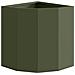 Vaso d'angolo Oliver verde 30 x 30 x 35 cm Acciaio - Foto miniatura 5