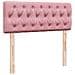 Pouf Letto con Materasso Rosa 120x190 cm Velluto - Foto miniatura 9