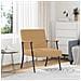 poltrona Beige 59 x 75 x 78 cm Tessuto simile alla lana ricci - Foto miniatura 2