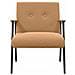 poltrona Beige 59 x 75 x 78 cm Tessuto simile alla lana ricci - Foto miniatura 4