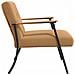 poltrona Beige 59 x 75 x 78 cm Tessuto simile alla lana ricci - Foto miniatura 5