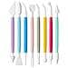Set Di 8 Penne Per Intaglio Fondente - Strumenti Per Modellare Fiori Di Zucchero E Argilla - Foto miniatura 1