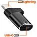 Adattatore Usb C A Lightning Ricarica Rapida 30w Pd E Trasferimento 480mbps, Nero - Foto miniatura 5