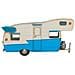 Caravan Metallo Blu 28x12.5x15h Cm - Foto miniatura 3