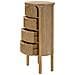 Cassettiera Goteborg In Legno Abete E Mdf Marrone 38x33,5x82 Cm - Foto miniatura 4
