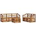 Set divani 6 pcs Naturale Legno di Acacia Massello - Foto miniatura 1