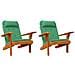 Cuscini per sedie 2 pcs Verde 58 x 77 x 4,5 cm Tessuto Oxford - Foto miniatura 1
