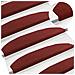 Tappetini per scale autoadesivi 15 pcs Rosso Bordeaux - Foto miniatura 2