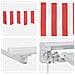 Tenda retrattile manuale Rosso e Bianco 4,5 × 3 m - Foto miniatura 7