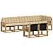 Set di divani da esterno con cuscino 8 pcs Bianco e Beige - Foto miniatura 1
