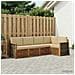 Set divano sezionale con cuscino 6 pcs Naturale - Foto miniatura 2