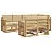 Set di divani da esterno 7 pcs Bianco e Beige - Foto miniatura 1