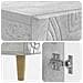 Mobile per scarpe DELFT 59,5 x 39,5 x 90 cm Grigio Cemento - Foto miniatura 7
