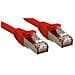 Cavo di Rete Patch Cat. 6 SSTP - S / FTP PIMF privo di alogeni, rosso, 15m - Foto miniatura 1