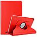 Custodia Tablet Per Huawei Mediapad T3 8 (8.0"" Pollici) In Rosso Papavero - Copertura Protettiva In Stile Libro Senza Auto Wake Up Con Funzione Stand E Cerniera Elastico - Foto miniatura 1