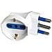 Adattatore Spina 16a Prese Bipasso / schuko 90 Bianco - Foto miniatura 1