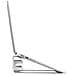 Supporto per pc portatile - 2-in-1 Rialzo per laptop o supporto verticale - Ideale per Ultrabooks e MacBook Pro /Air - Stand ergonomico angolato per notebook per ufficio - argento, alluminio - Foto miniatura 6