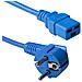 AK5174 3m CEE7/7 Schuko Accoppiatore C19 Blu cavo di alimentazione - Foto miniatura 1