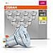Led-lampada Con Riflettore - Gu10 - Bianco Caldo - 2700 K - 4,30 W - 50w Equivalenti - Led Base Par16 - Confezione Da 10 - Foto miniatura 3