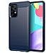 Custodia Compatibile Con Samsung Galaxy A91 / S10 Lite / M80s In Brushed Blu - Coperchio Protettivo In Silicone Tpu Flessibile In Look Acciaio Inossidabile-fibra Di Carbonio - Foto miniatura 1