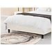 Cambridge Letto 140x190 Cm In Velluto Beige - Foto miniatura 2