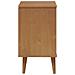 Comodino Marrone 40x35x65 Cm In Legno Massello Di Pino - Foto miniatura 5