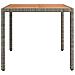 Tavolo Giardino Piano Legno Grigio Polyrattan E Massello Acacia - Foto miniatura 1