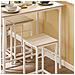 Set 5 Pezzi Tavolo Con 4 Sgabelli Mobile Bar Per Casa Stile Industriale L100*p60*a87 Cm Bianco Ogt11-wn - Foto miniatura 3