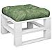 Cuscino Per Pallet Motivo A Foglie 58x58x10cm In Tessuto Oxford - Foto miniatura 3