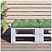 Cuscino Per Pallet Motivo A Foglie 58x58x10cm In Tessuto Oxford - Foto miniatura 1
