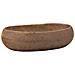 Lavabo da Appoggio Marrone Ovale 59x40x15 cm Ceramica - Foto miniatura 2