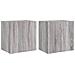 Mobili Tv Muro 2pz Grigio Sonoma 40,5x30x40cm Legno Multistrato - Foto miniatura 2