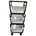 Carrello Portafrutta 29x41xh75 Cm Da Cucina Con 3 Cassetti In Resina Modula - Foto miniatura 2