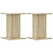 Supporti Altoparlanti 2 Pz Rovere 30x30x40 Cm In Multistrato - Foto miniatura 2