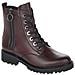 Bordo Casual Leather Booties Stivaletti Pelle Scarpe Donna Rosso Eu 36, D8671-35 - Foto miniatura 2