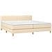 Letto a Molle Materasso e LED bianco 200x200cm in Tessuto - Foto miniatura 5